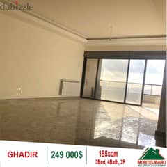 249,000$ Cash Payment!! Apartment For Sale In Ghadir!!