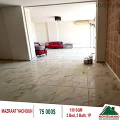 75000$!! Apartment for Sale located in Mazraat Yachouh!!