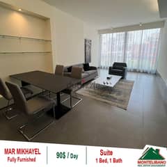 90$/Day Fully Furnished Suite for rent located in Mar Mikhayel