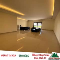159000$!! Apartment for sale located in Mazraat Yachouh