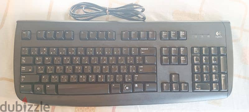 logitech USB keyboard used but clean 0