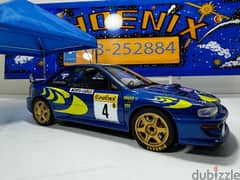 1/18 diecast Autoart Subaru Impreza WRC #4  Monte Carlo Winner