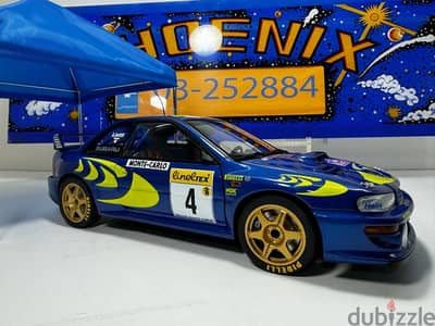 1/18 diecast Autoart Subaru Impreza WRC #4  Monte Carlo Winner