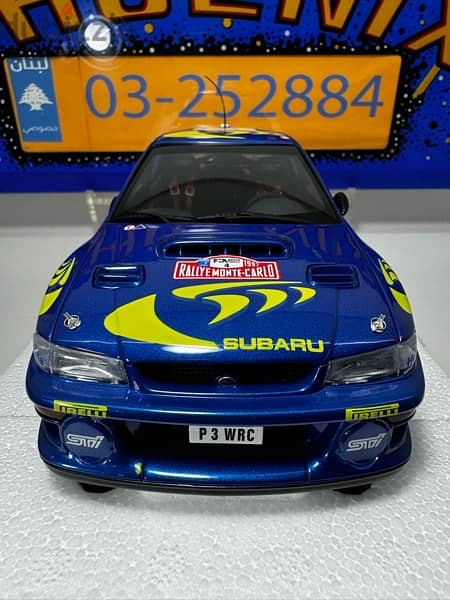 1/18 diecast Autoart Subaru Impreza WRC #4  Monte Carlo Winner 4