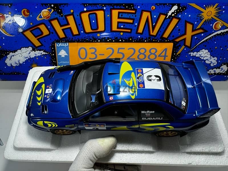 1/18 diecast Autoart Subaru Impreza WRC #3 Safari Winner 1997 5