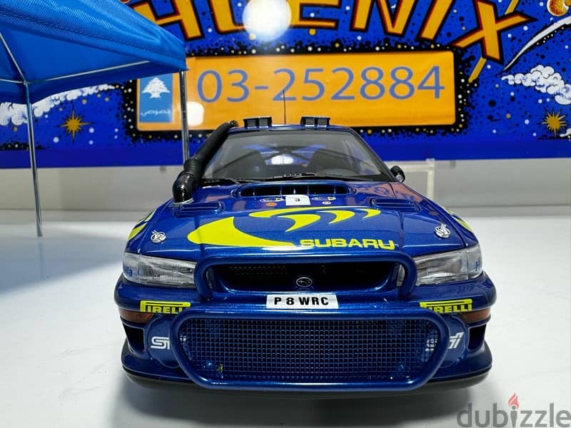 1/18 diecast Autoart Subaru Impreza WRC #3 Safari Winner 1997 9