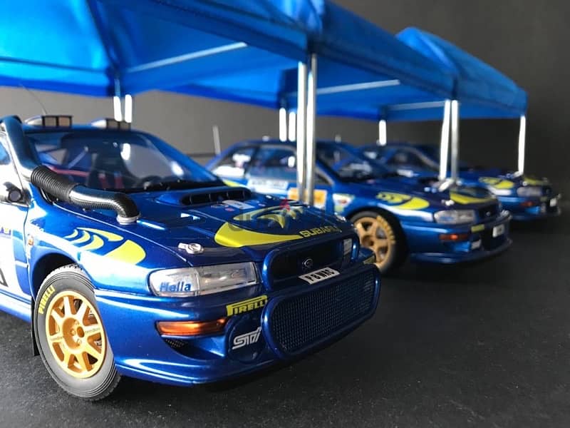 1/18 diecast Autoart Subaru Impreza WRC #3 Safari Winner 1997 19