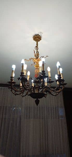 bronze chandelier