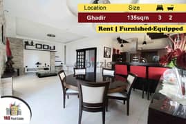 Ghadir 135m2 | Rent | Furnished-Equipped | Partial View | IV ELO |