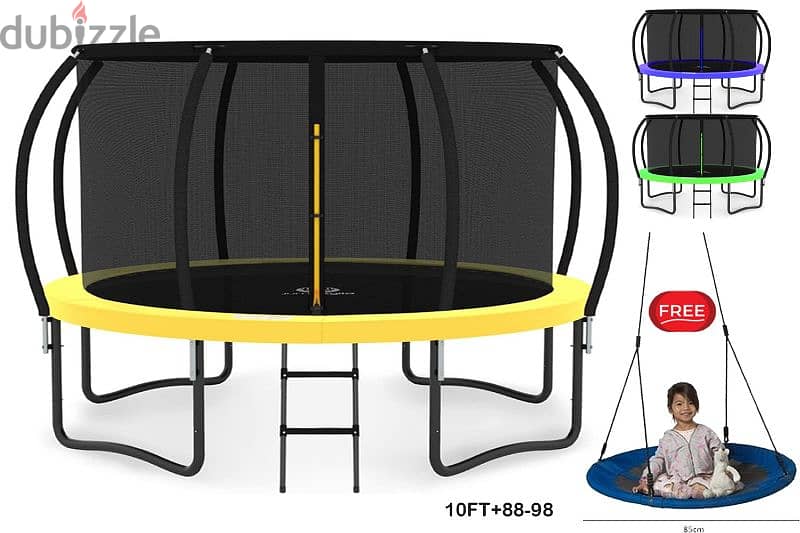 trampolines all sises 55 inch = 105$ 9