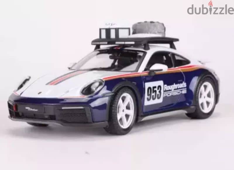 Porsche 911(992) Dakar diecast car model 1:24. 1