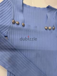 top for women, blouse blue color