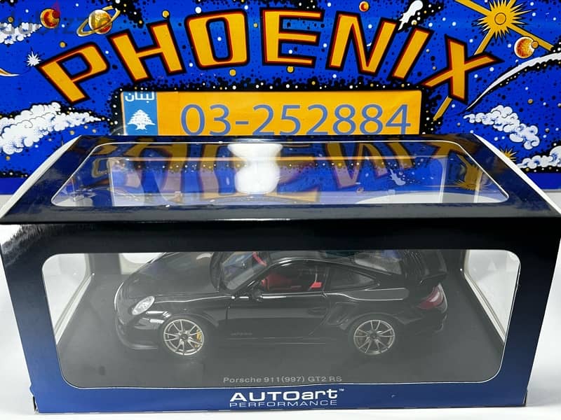 1/18 diecast Autoart Porsche (997) 911 GT2 RS  BLACK (NEW) 10