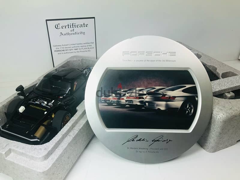 Vintage Porsche commemorative LIMITED official dealership plaque 3