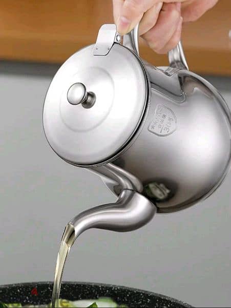 original stainless steel oil or tea pot 0