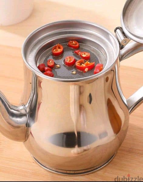 original stainless steel oil or tea pot 1