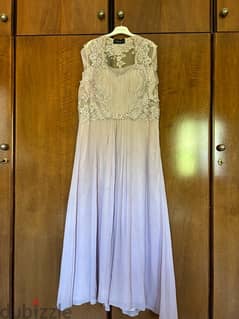 Lilac Maxi Dress فستان سهرة أرجواني