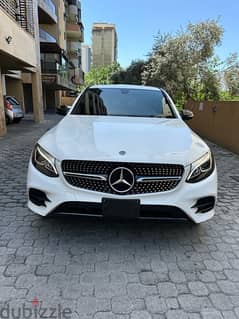 Mercedes GLC 300 coupe AMG-line 4matic 2019 white on black & red