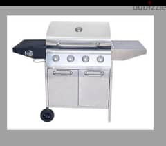 GAS BBQ WITH SIDE BURNER, Used only 1 time