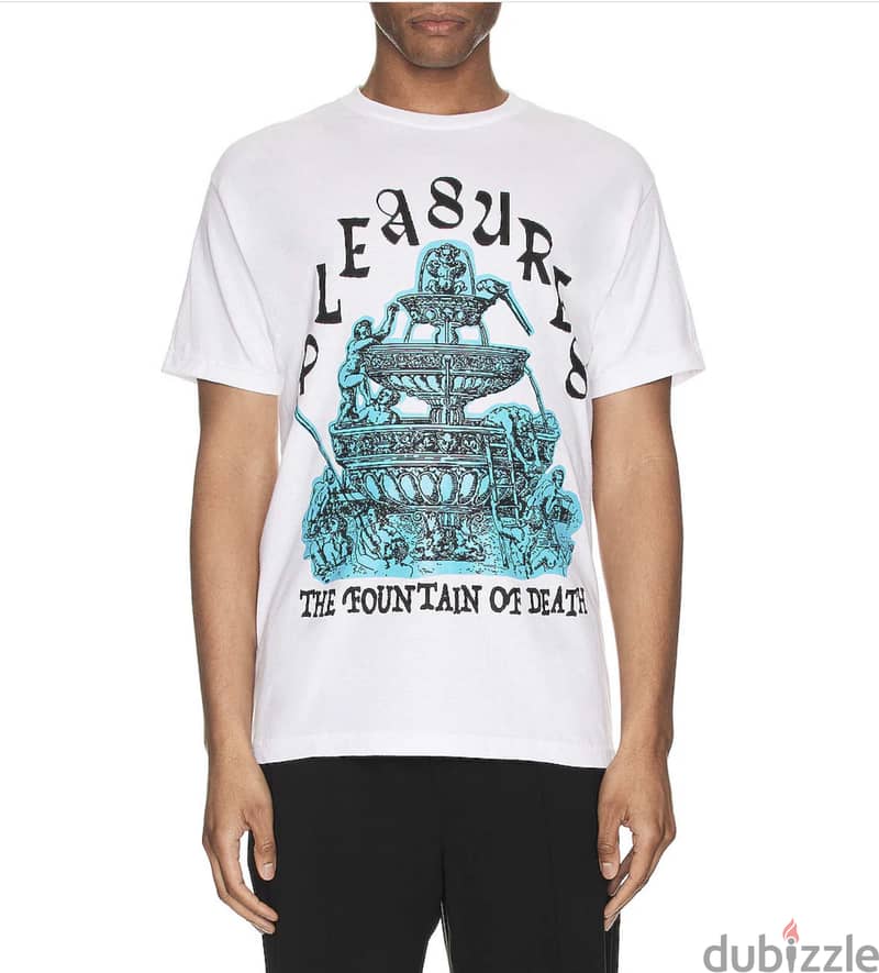 PLEASURES Fountain T-Shirt SIZE: M 1