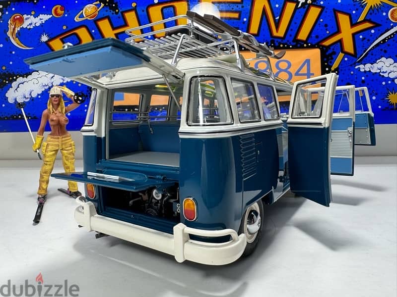 1/18 diecast VW bus T1 b Samba Winter Sport RARE LIMITED (NEW SHOP) 3