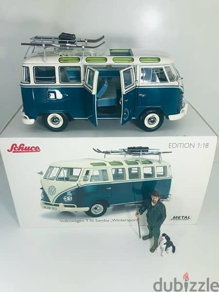 1/18 diecast VW bus T1 b Samba Winter Sport RARE LIMITED (NEW SHOP) 5