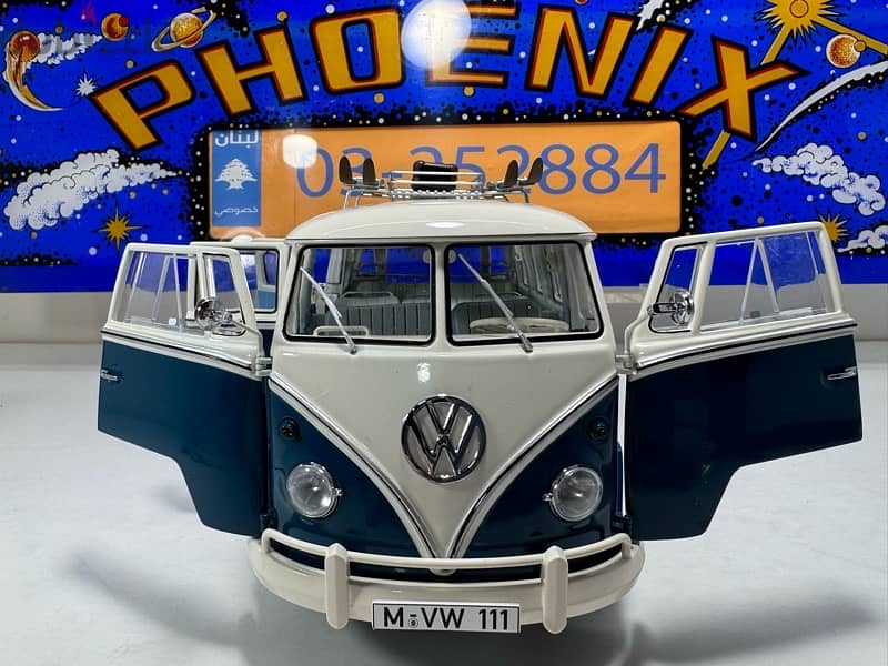 1/18 diecast VW bus T1 b Samba Winter Sport RARE LIMITED (NEW SHOP) 7