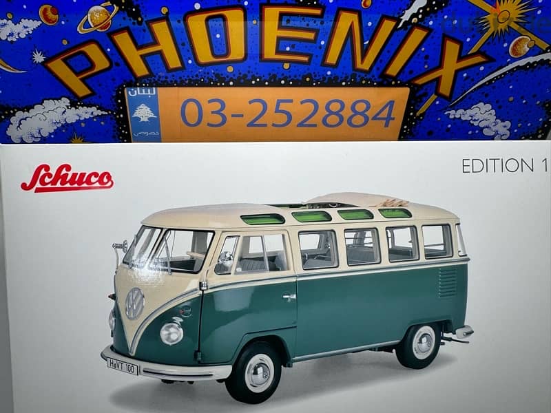 1/18 diecast VW bus T1 b Samba Green (NEW SHOP STOCK) 0