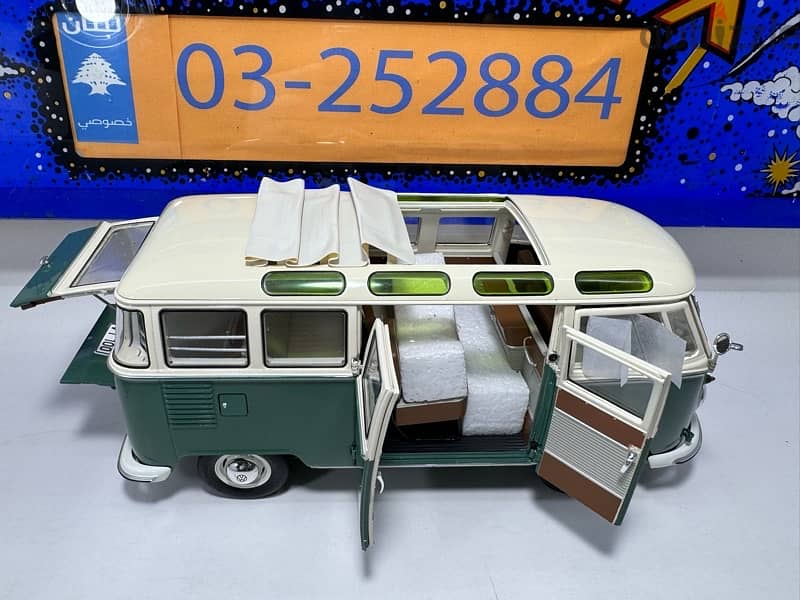 1/18 diecast VW bus T1 b Samba Green (NEW SHOP STOCK) 10