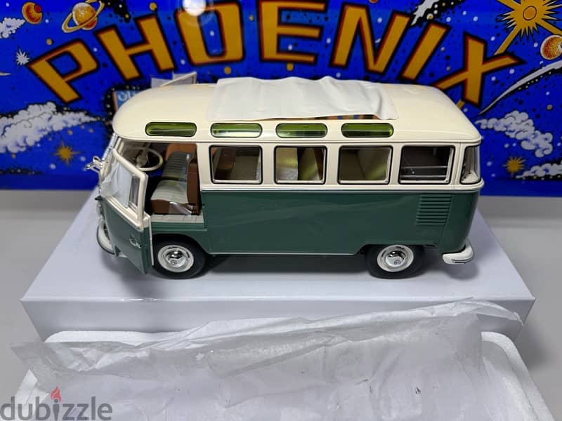 1/18 diecast VW bus T1 b Samba Green (NEW SHOP STOCK) 14