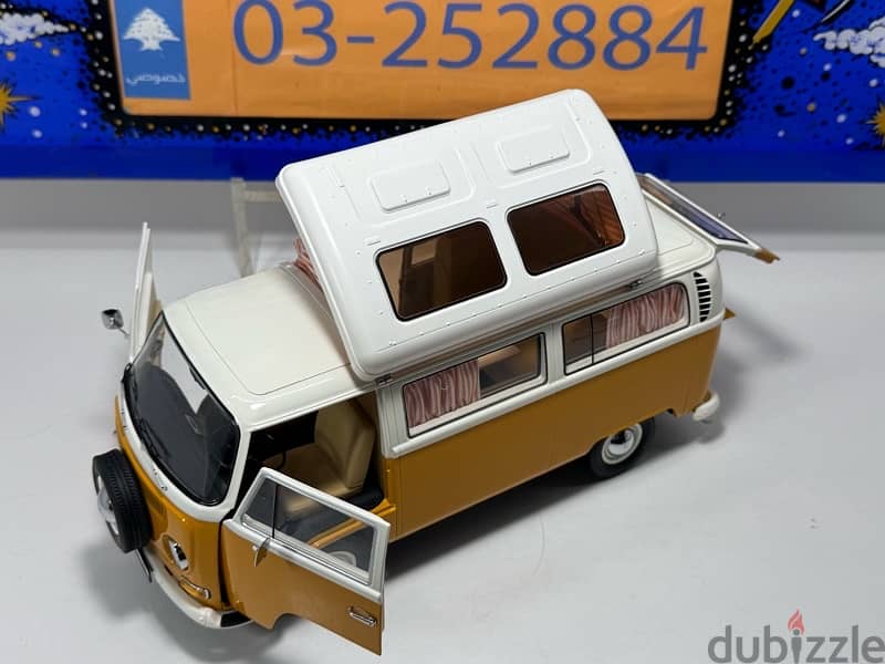 1/18 diecast VW bus T1A Camping Orange  (NEW SHOP STOCK) 12