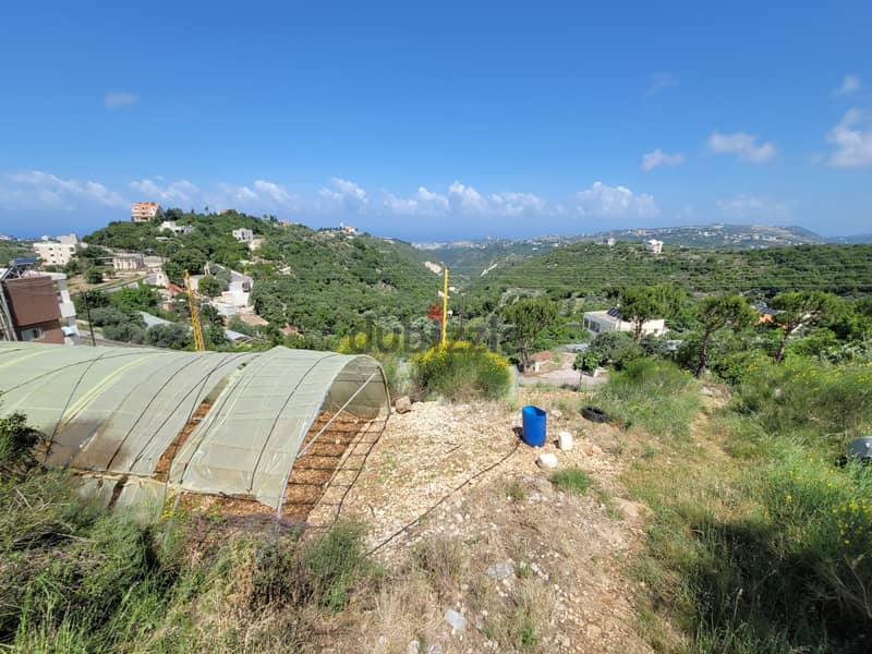 RWB116GH - Land For Sale in Bentael Jbeil With Sea and Mountains view 0