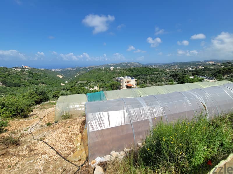 RWB116GH - Land For Sale in Bentael Jbeil With Sea and Mountains view 2