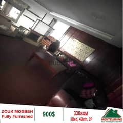 900$ Cash/Month!! Apartment For Rent In Zouk Mosbeh!!