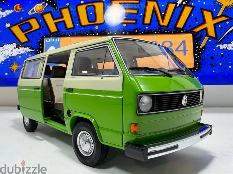 1/18 diecast VW T3 Bus Two Tone Green/Beige (NEW SHOP STOCK) 5