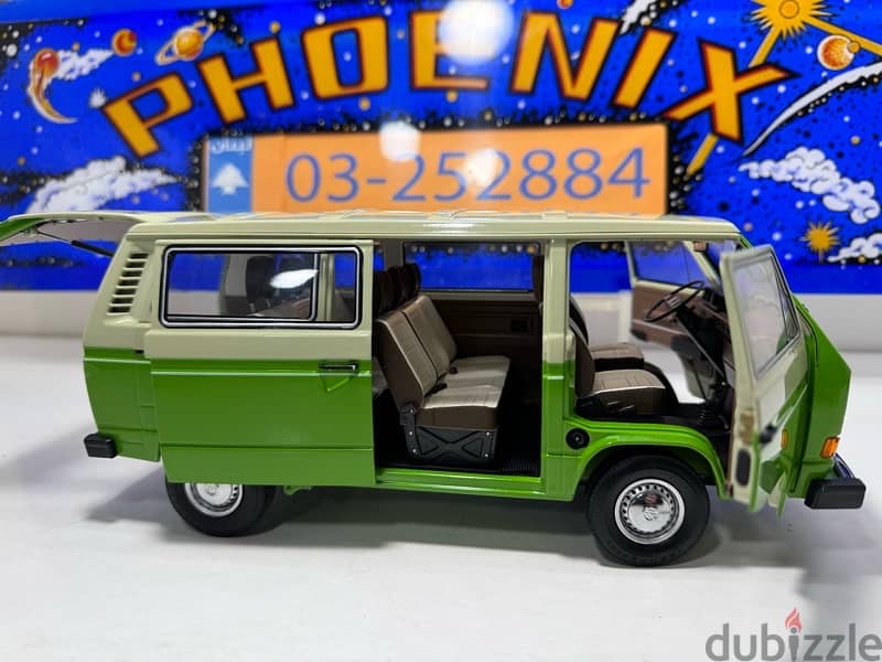 1/18 diecast VW T3 Bus Two Tone Green/Beige (NEW SHOP STOCK) 10