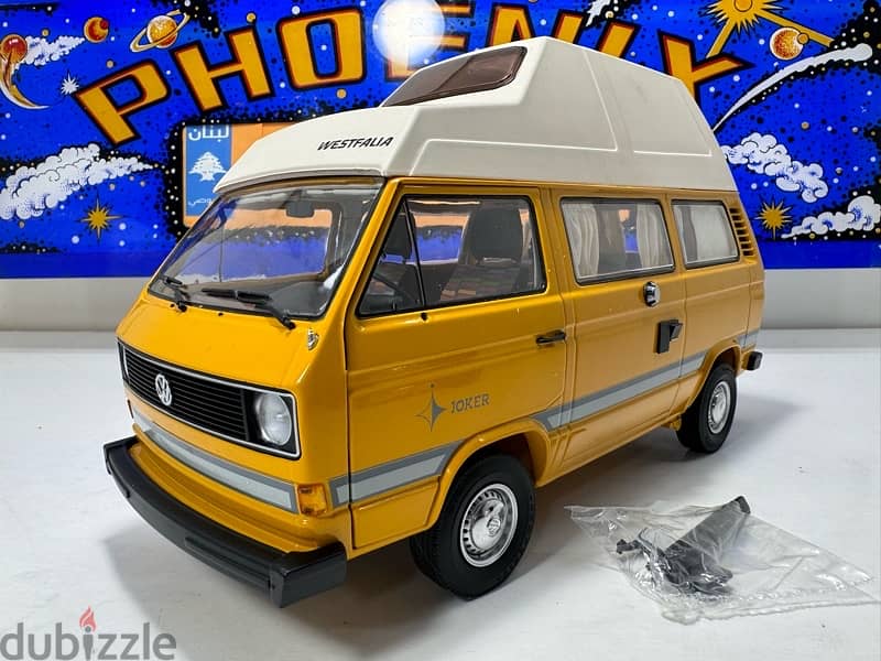 1/18 diecast VW T3 Joker with Hochdach (Raised Roof) by Schuco 13