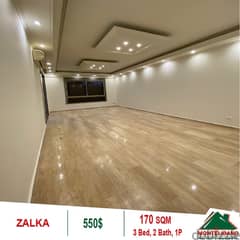 550$!! Apartment for Rent located in Zalka!!