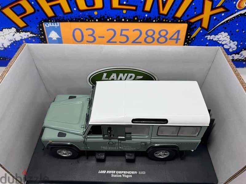 1/18 diecast Land Rover Defender 110 Station by UH HTF 9