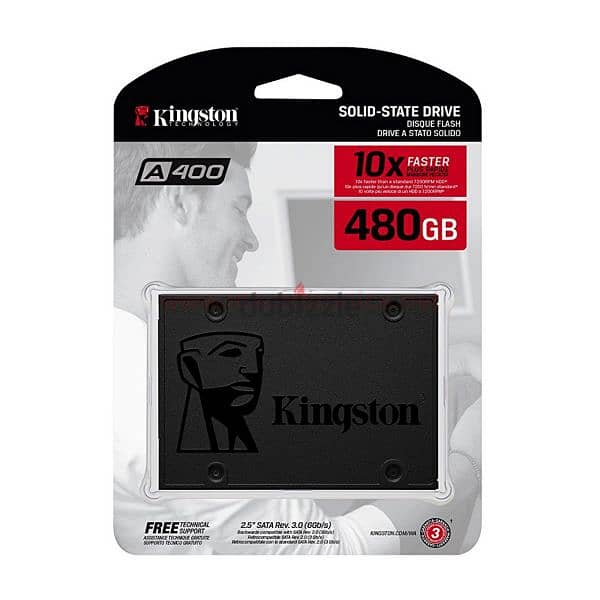 Kingston Internal SSD 240GB SSD A400 SATA 3 2.5" 3