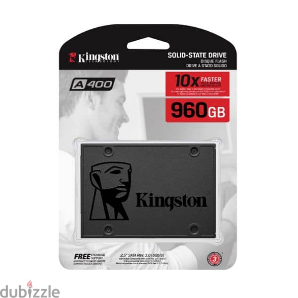 Kingston Internal SSD 240GB SSD A400 SATA 3 2.5" 4