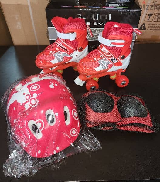 roller skates with helmet & protection available in all sizes 2