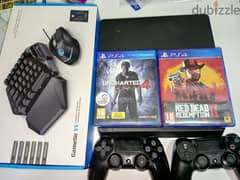 PS4 SLIM + KYB MOUSE + GAMES