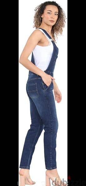 salopette jeans navy lycra M L xL xxL 5