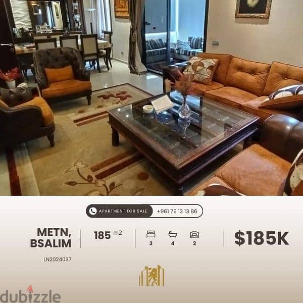 Apartment for sale in bsalim شقة للبيع في بصاليم 0