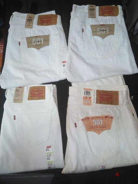 White Original Levi's 501  jeans all  sizes 3