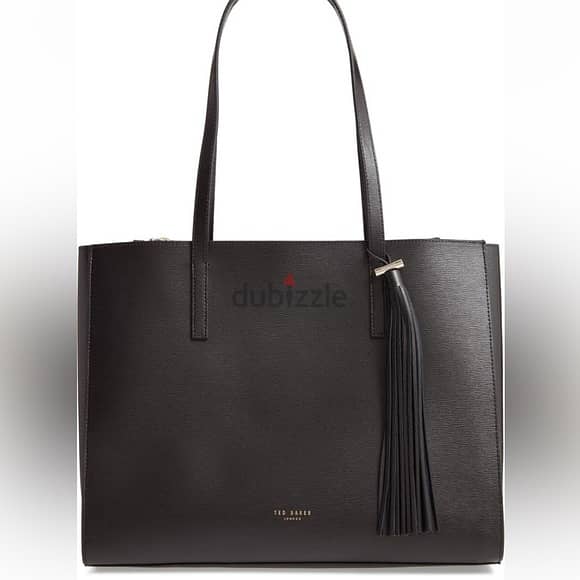 women bag, original brand, showlder and hand bag; LEATHER TOTE  BLACK 0