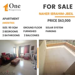 FURNISHED APARTMENT for SALE, in NAHER IBRAHIM / JBEIL, with a sea vie
