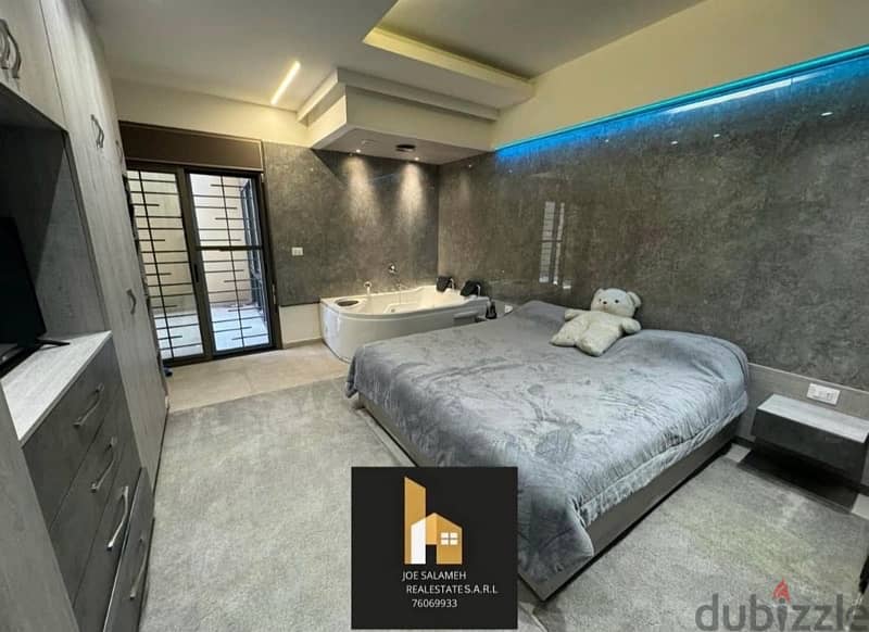 Apartment for sale in haret sakher 120,000$+terrace/شقة في حارة صخر 4