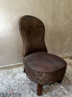 vintage low chair from 70's. 50$